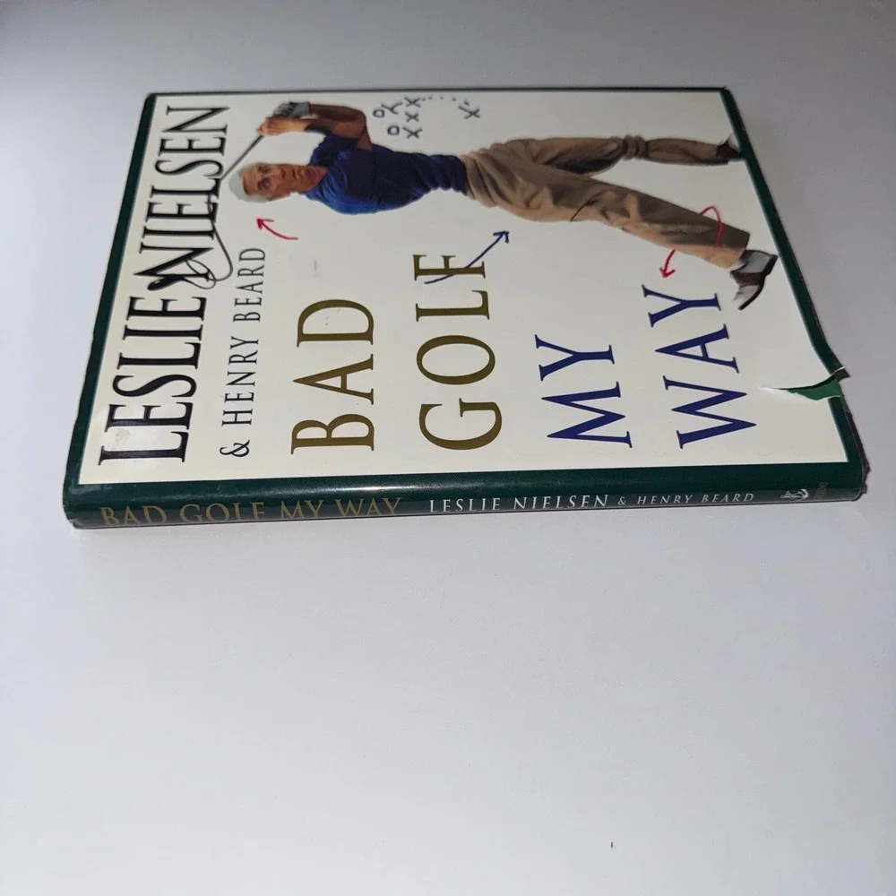 Unisex OS Leslie Nielsen Bad Golf My Way Book White Good Hardcover Humor Sports